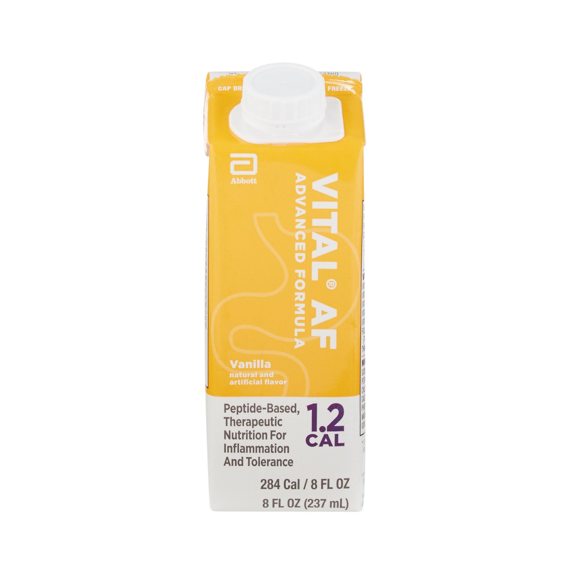 Oral Supplement Vital AF 1.2 Cal Vanilla Flavor Liquid 8 oz. Reclosable Carton, Packaging Type- Case