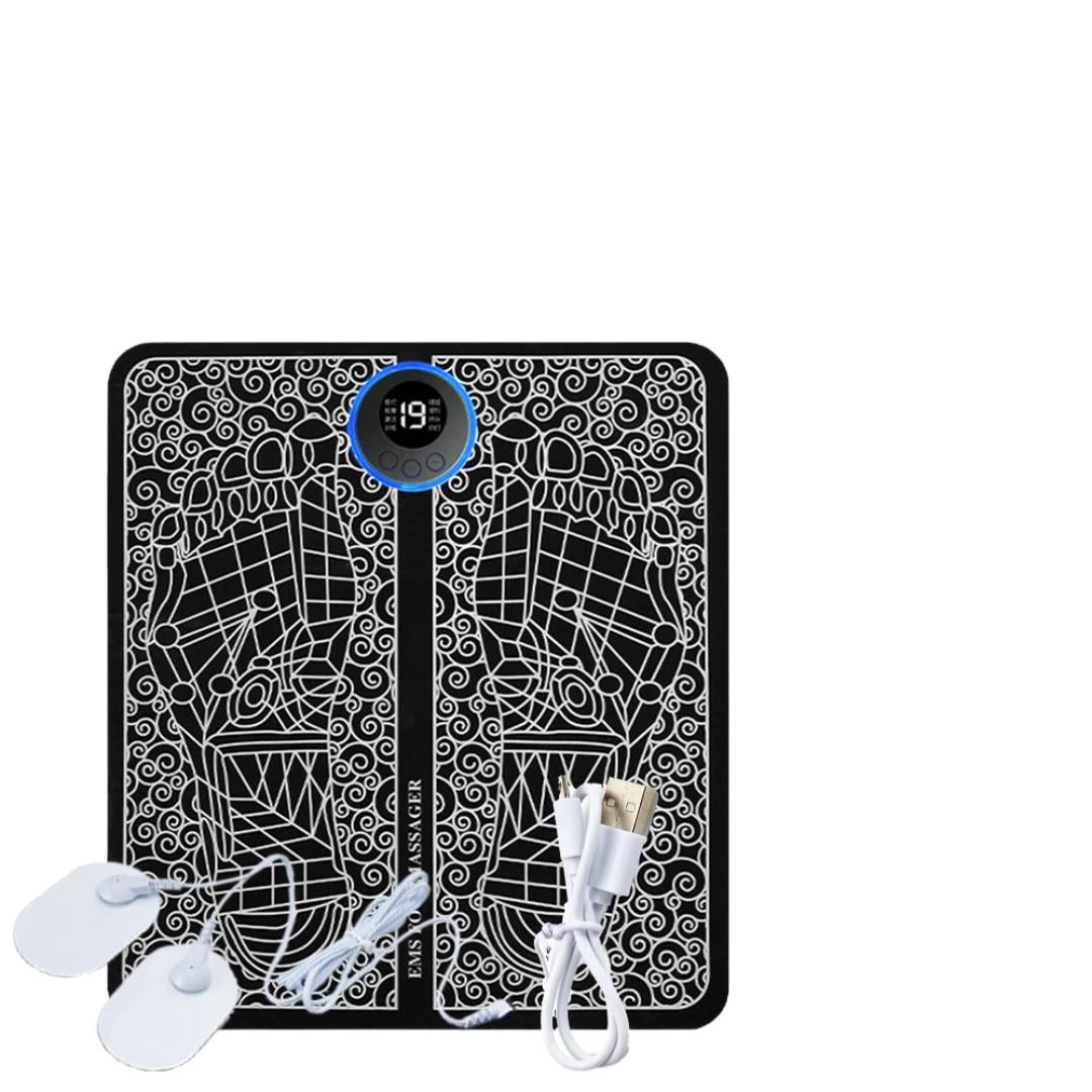 Electric EMS Foot Massager Pad Relief Pain Relax Feet Acupoints Massage Mat Shock Muscle Stimulation Improve Blood Circulation