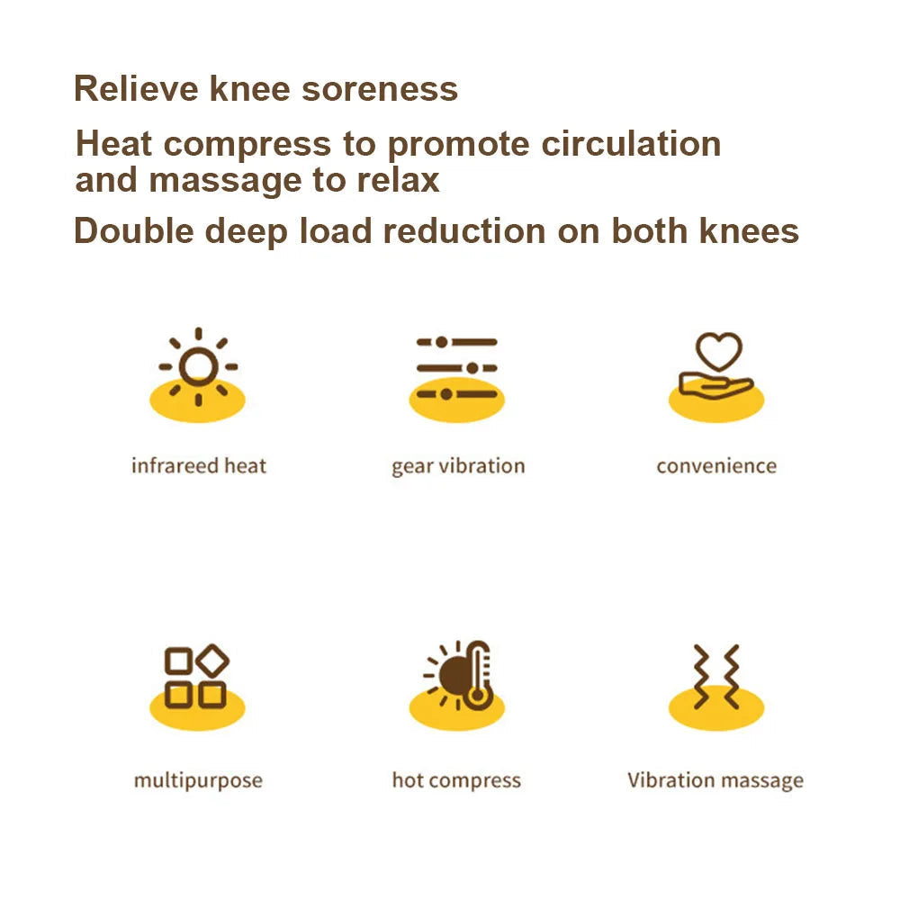 electric knee massager with heat smart arthritis heating joint wrap vibration physiotherapy body massager pain relief