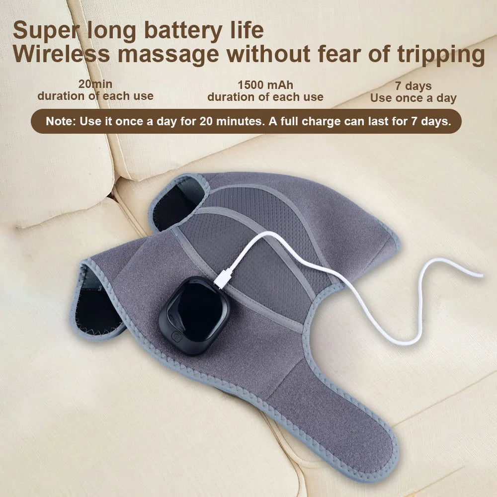 electric knee massager with heat smart arthritis heating joint wrap vibration physiotherapy body massager pain relief