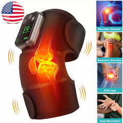 electrically heated knee pads shoulder pads elbow pads old cold legs joints vibration warmth hot compress massager