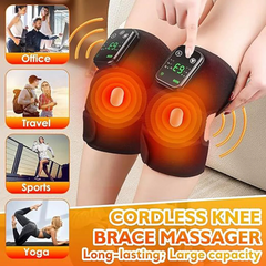 electrically heated knee pads shoulder pads elbow pads old cold legs joints vibration warmth hot compress massager
