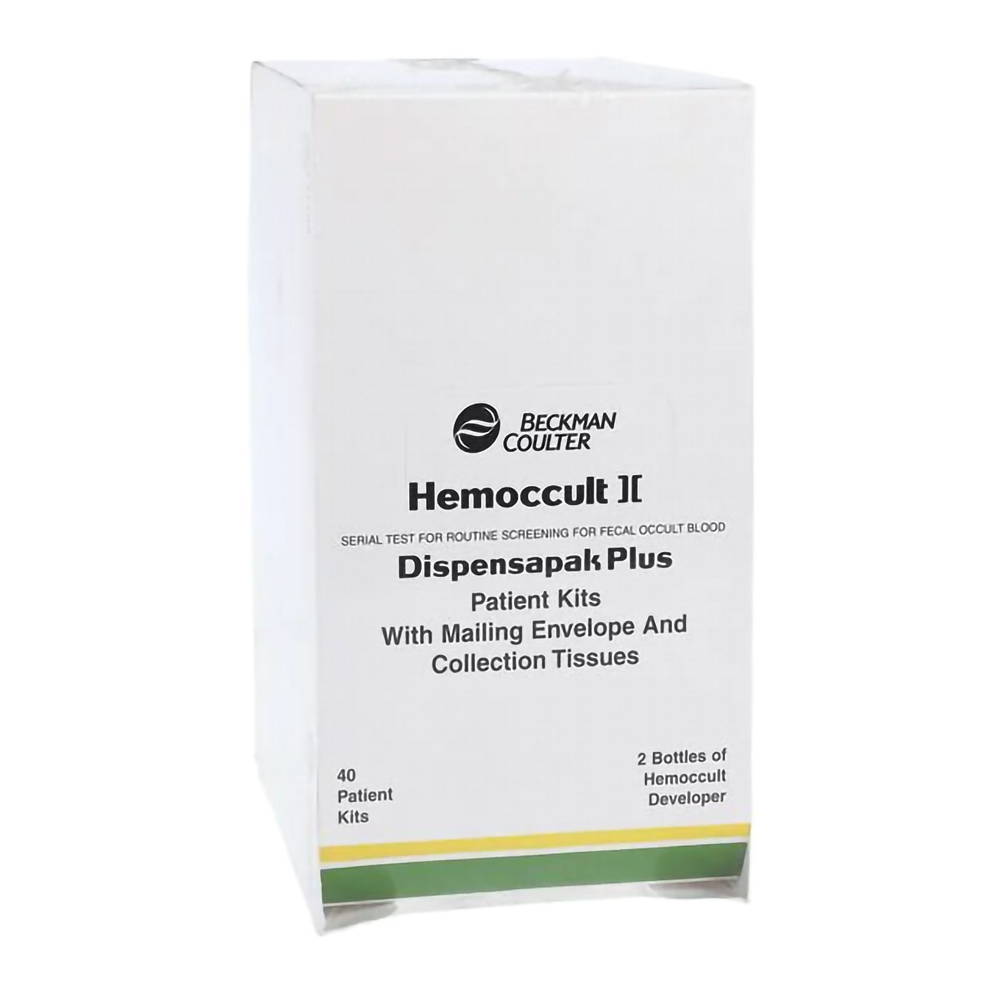 Cancer Screening Test Kit Hemoccult II Dispensapak Plus Fecal Occult Blood Test (FOBT) 40 Tests CLIA Waived, Packaging Type- Box