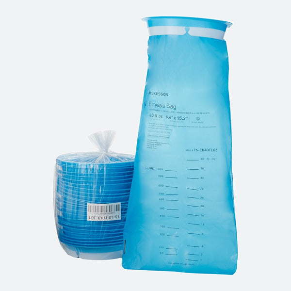 Emesis Bag McKesson 40 oz. Blue