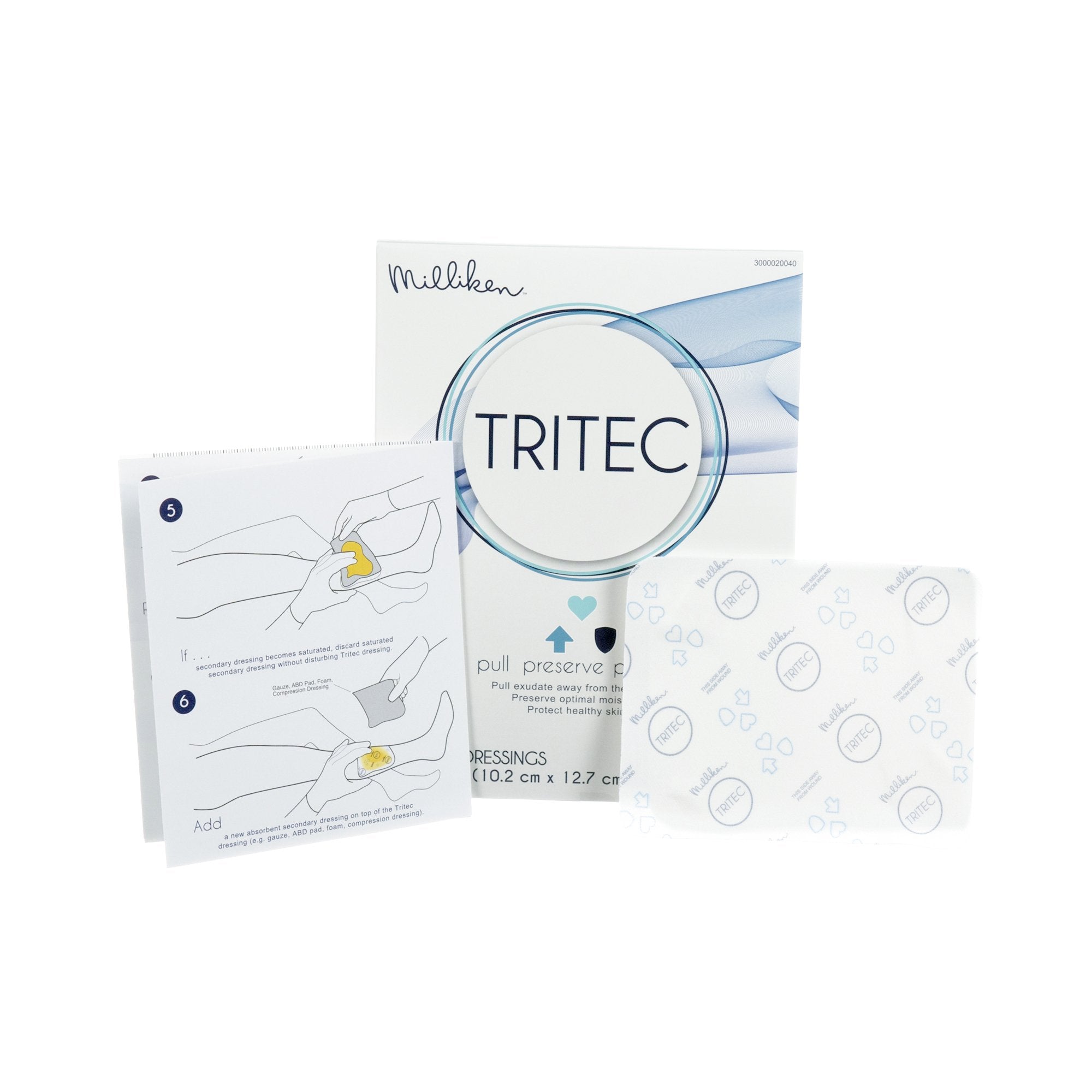 Wound Contact Layer Dressing Tritec™ 4 X 5 Inch Sterile