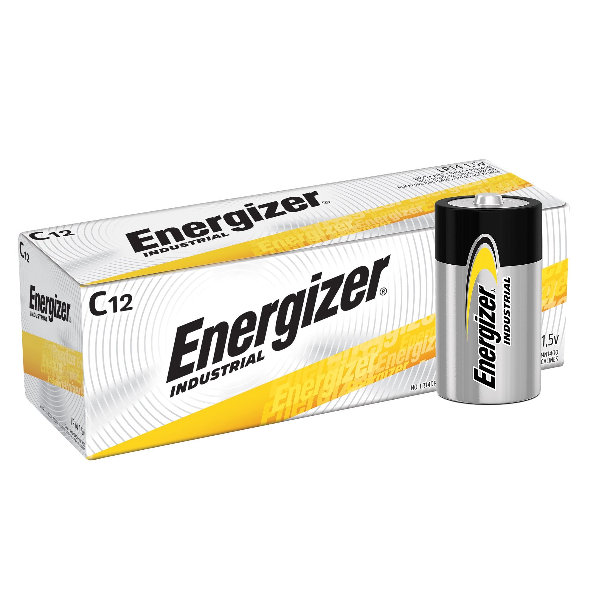 Alkaline Battery Energizer C Cell 1.5V Disposable