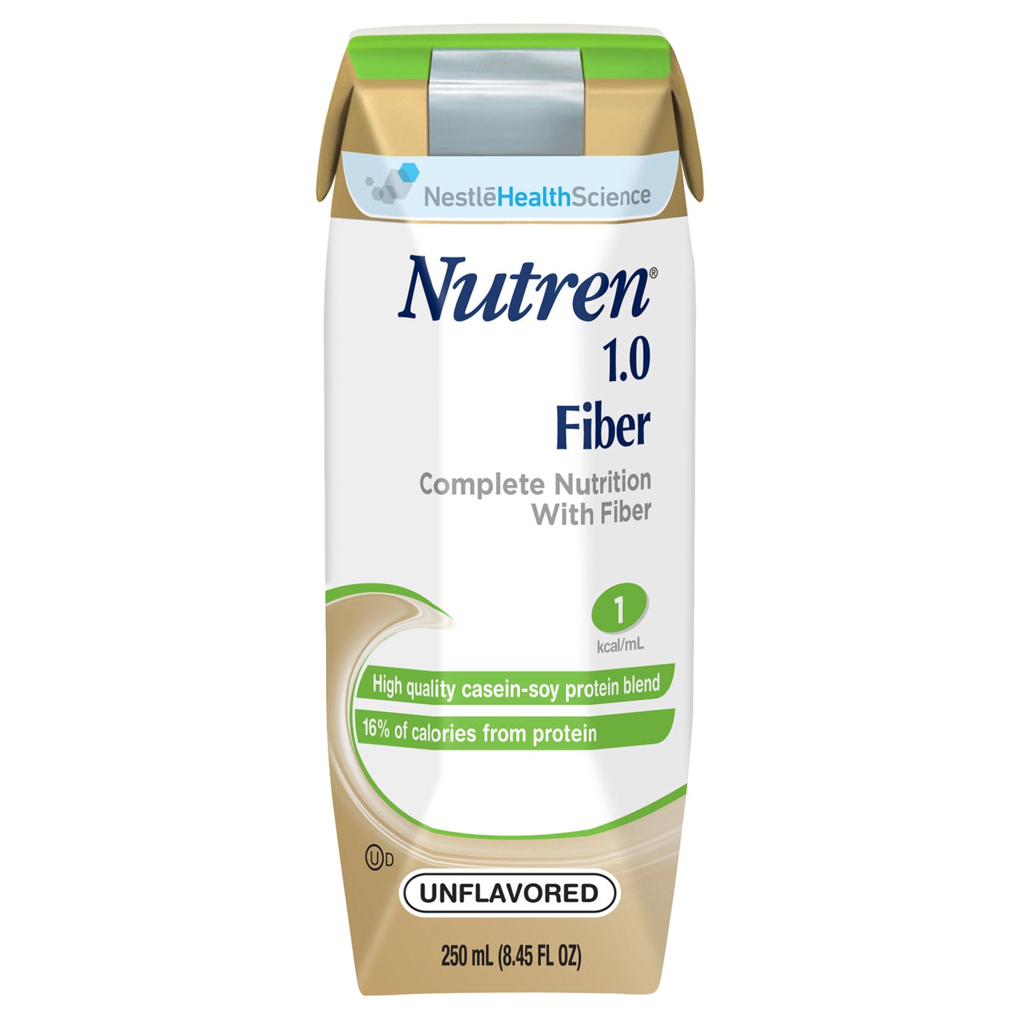 Tube Feeding Formula Nutren 1.0 Fiber Unflavored Liquid 250 mL Carton, Packaging Type- Case