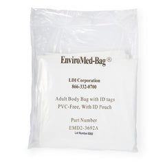 Post Mortem Bag EnviroMed Bag 36 W X 92 L Inch One Size Fits Most Olefin Film Zipper Closure, Envelope Style