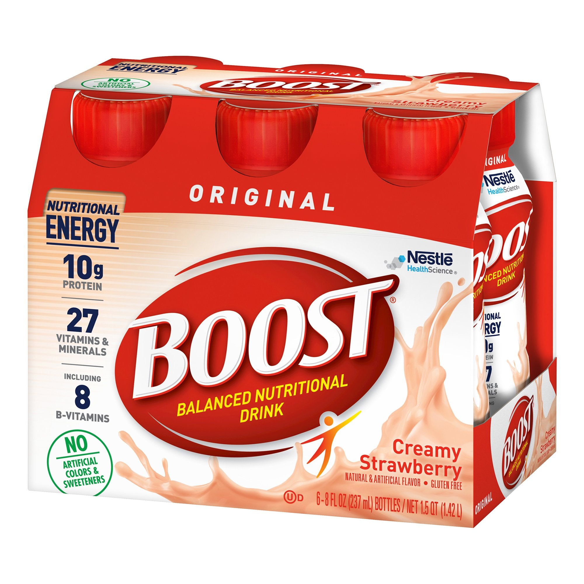 Oral Supplement Boost Original Creamy Strawberry Flavor Liquid 8 oz. Bottle, Packaging Type- Case