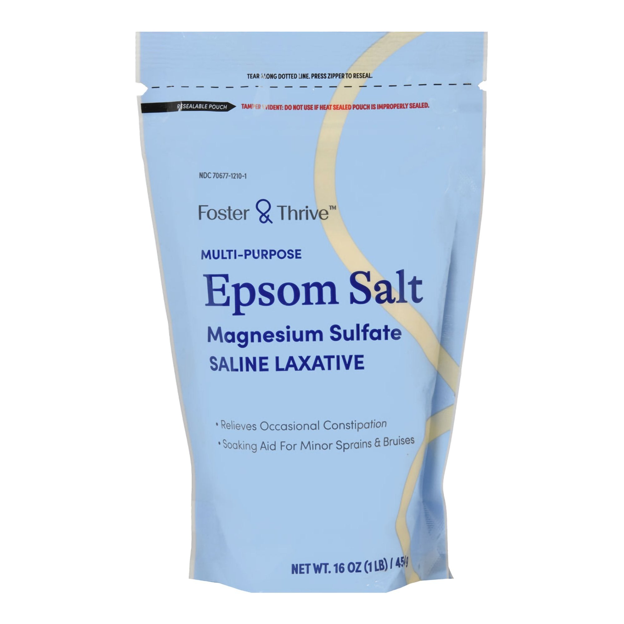 Epsom Salt Foster & Thrive Granules 1 lbs. Pouch, Packaging Type- Each