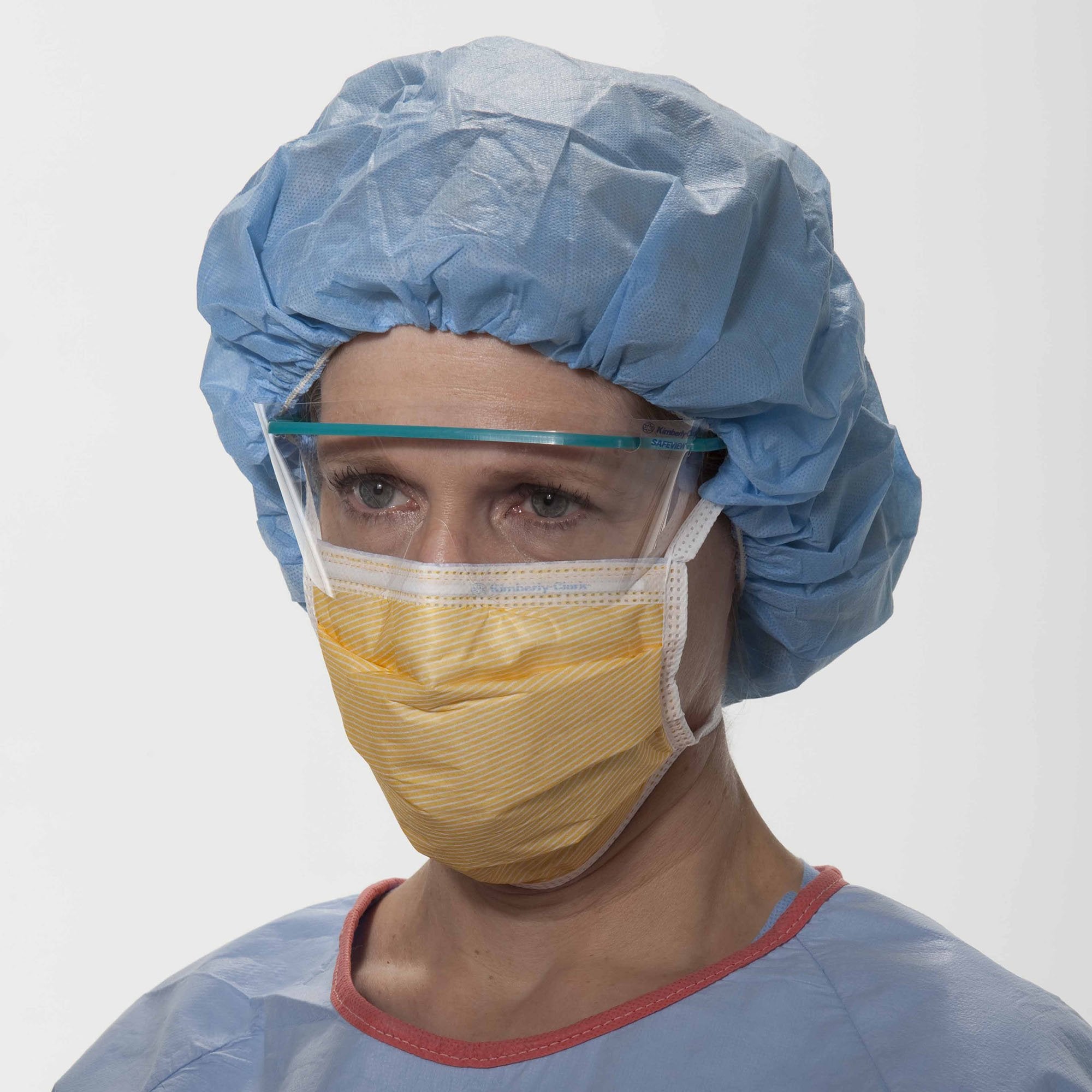 Surgical Mask FluidShield Anti-fog Foam ASTM Level 3 Tie Closure One Size Fits Most, Packaging Type- Box