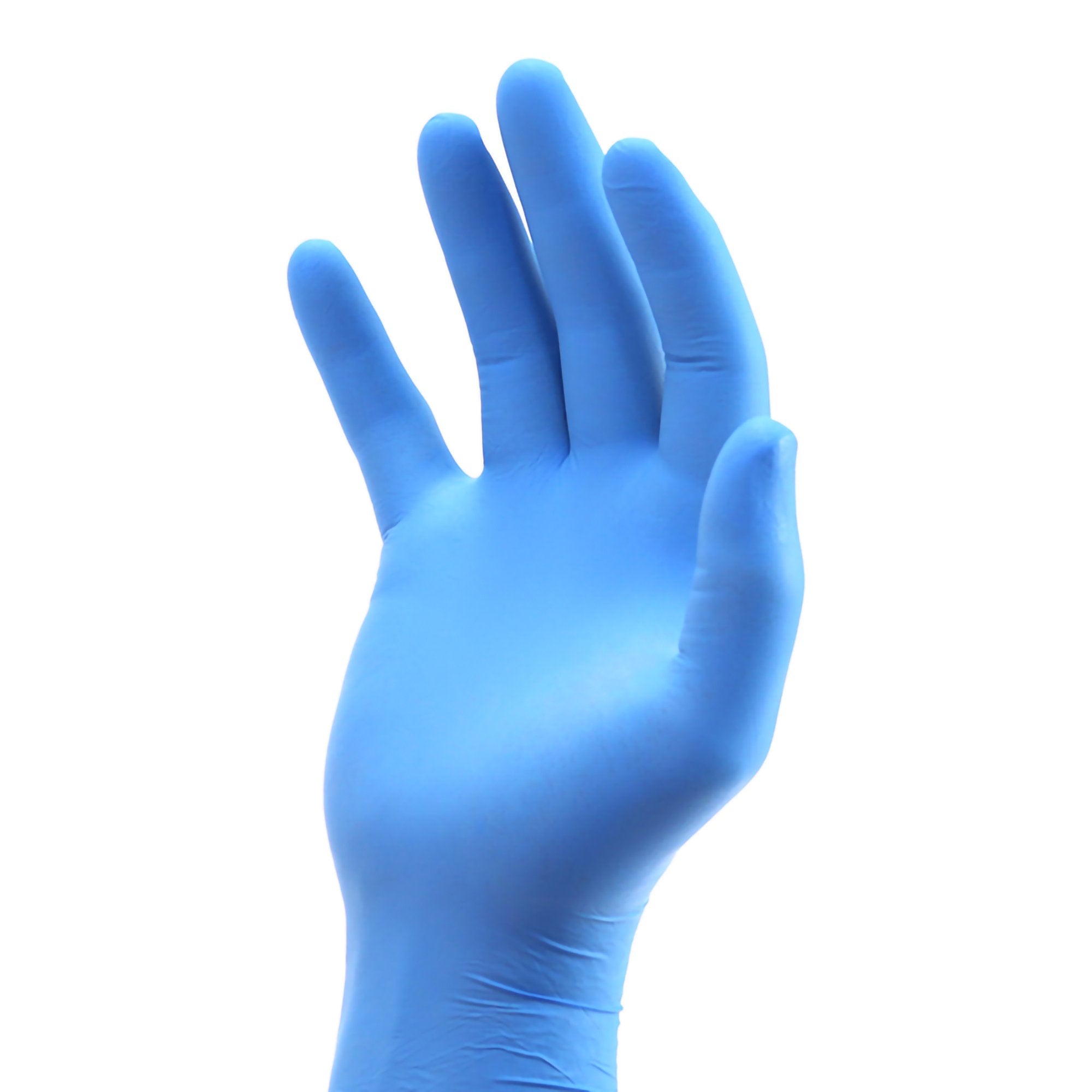 Exam Glove AMSure X-Large NonSterile Nitrile Standard Cuff Length Textured Fingertips Blue Chemo Tested, Packaging Type- Box