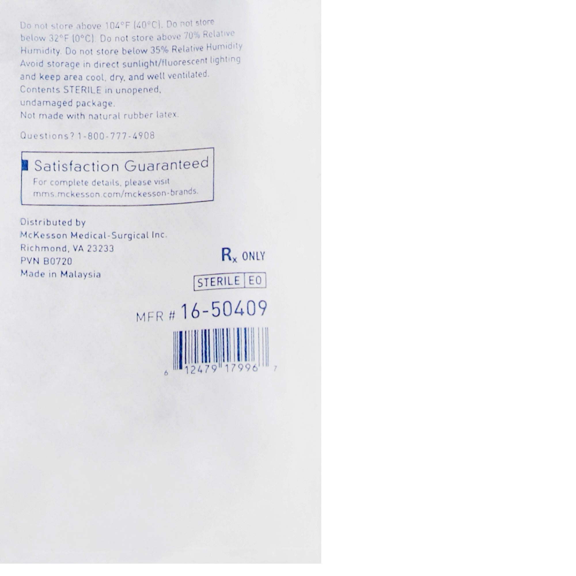 esmark compression bandage mckesson 4 inch x 3 yard no closure blue sterile high compression packaging type each
