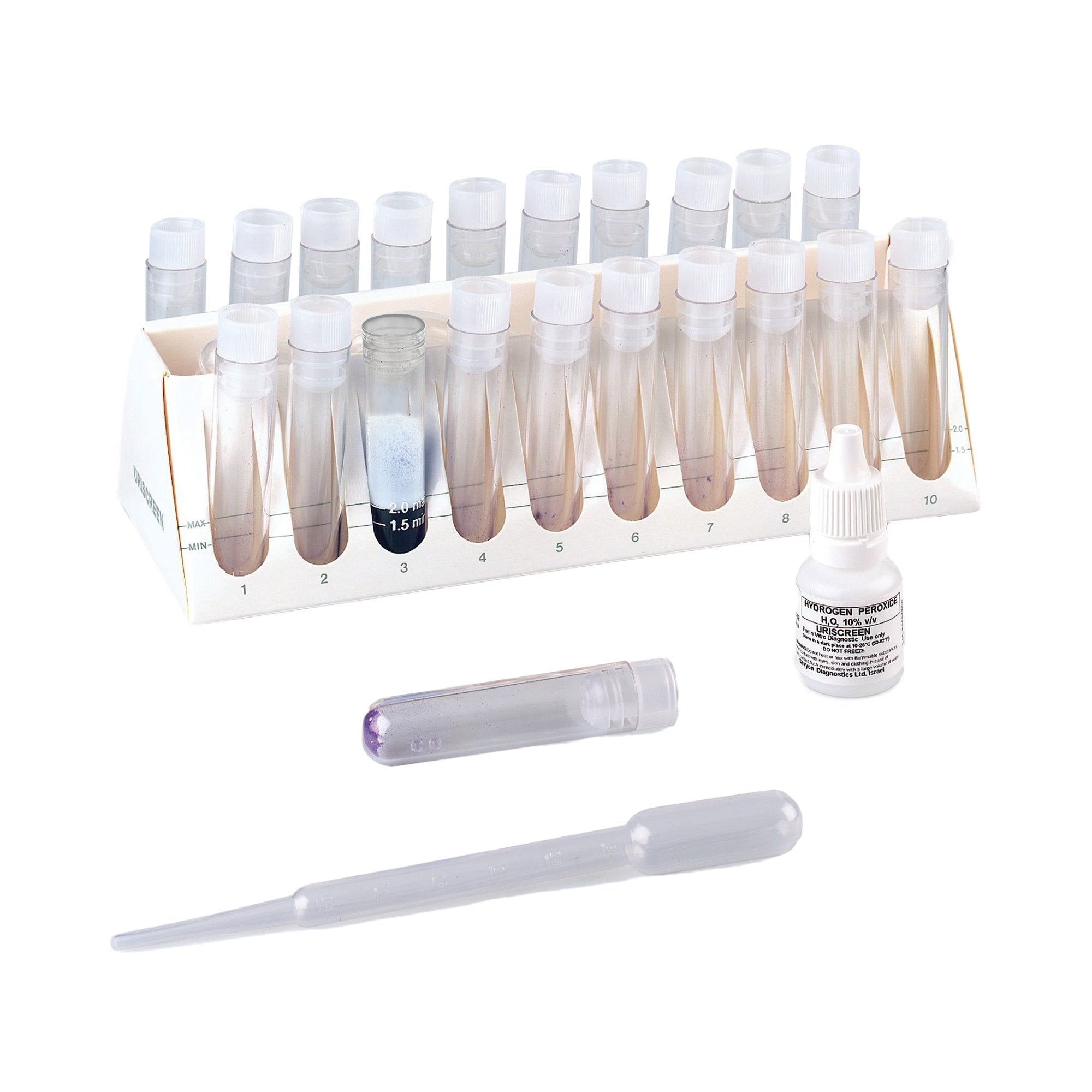 Urinalysis Test Kit Accutest Uriscreen Urinary Tract Infection Detection 20 Tests CLIA Waived, Packaging Type- Box