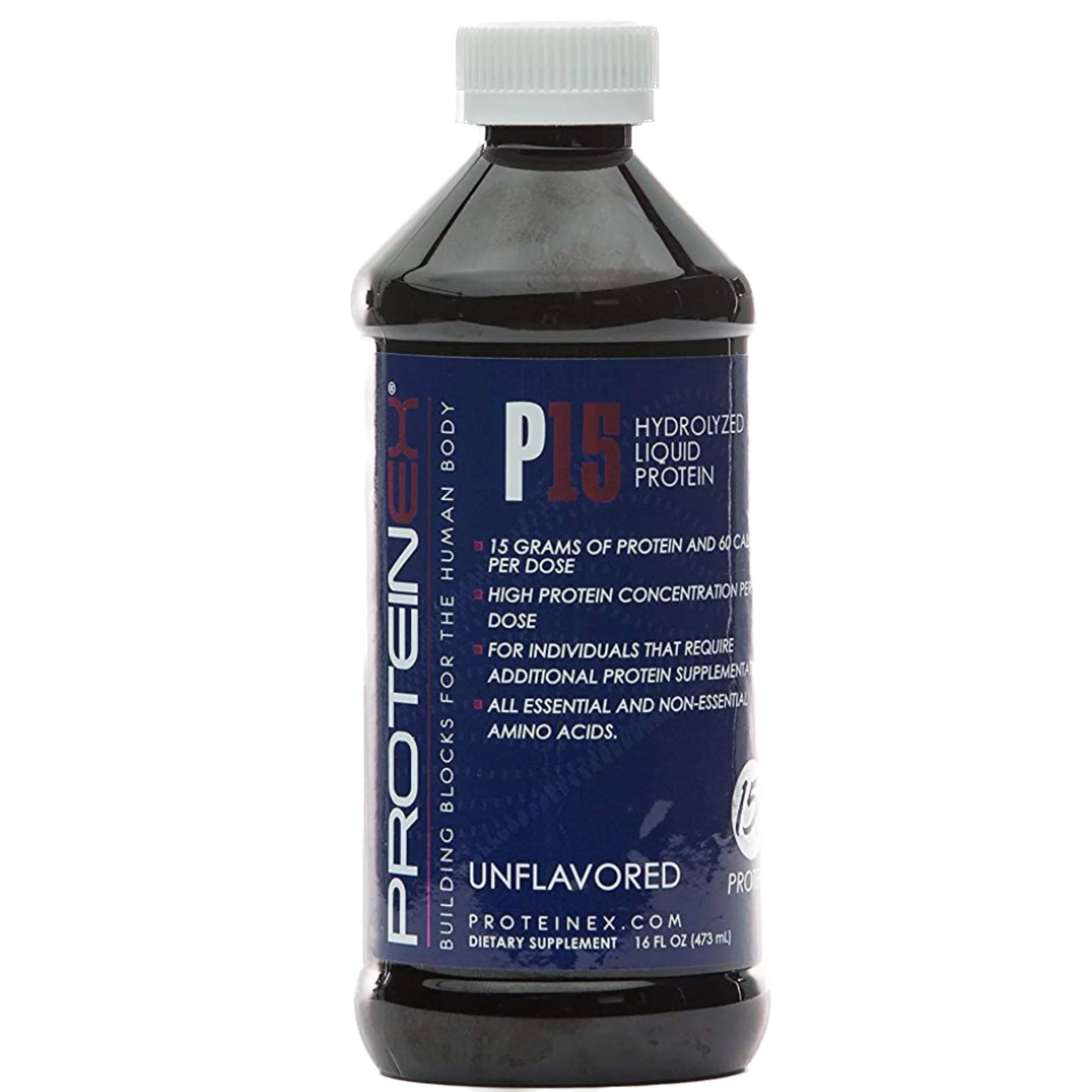 Oral Supplement Proteinex® P15 Unflavored Liquid 16 oz. Bottle