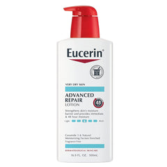 Hand and Body Moisturizer Eucerin Advanced Repair 16.9 oz. Pump Bottle Unscented Lotion