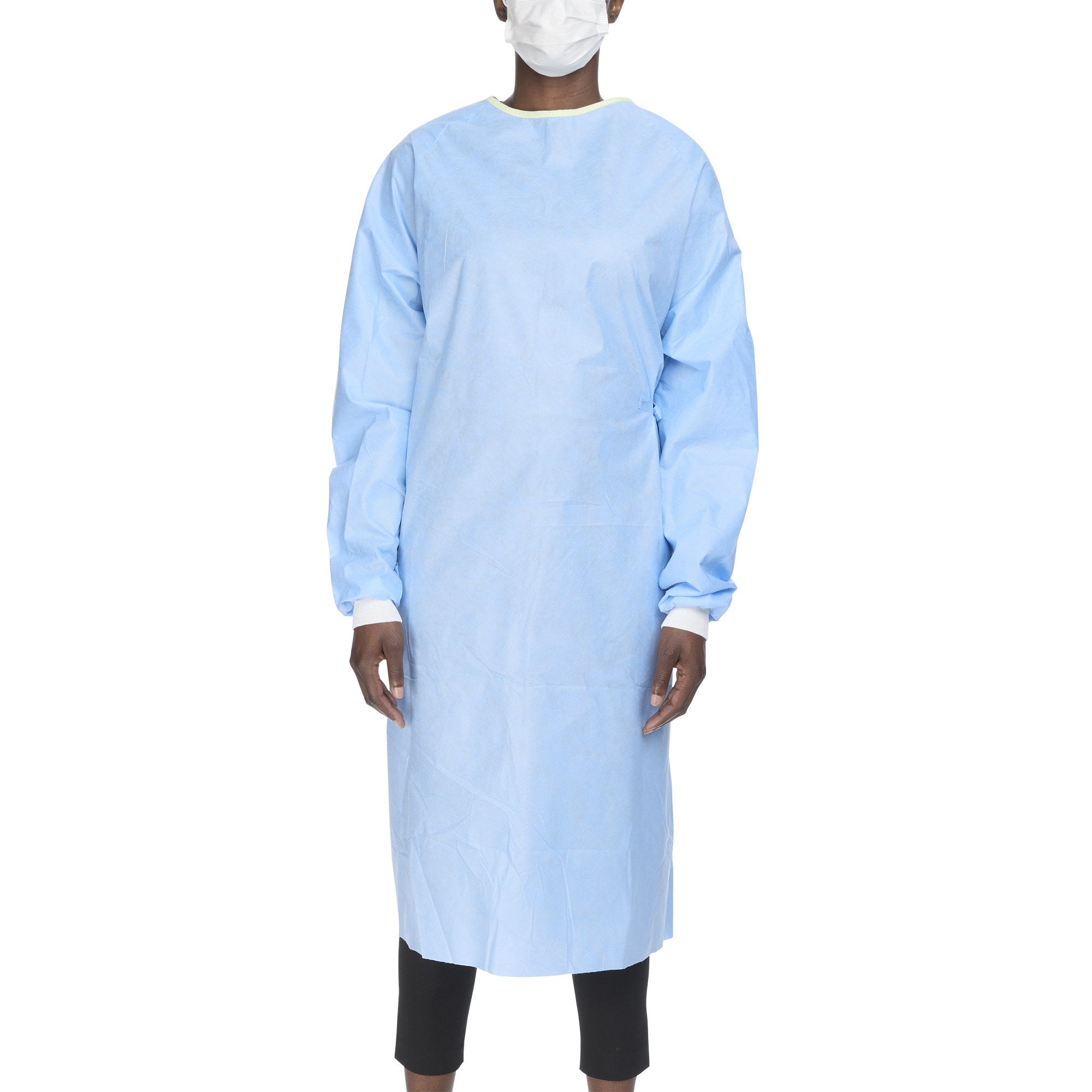 Non Reinforced Surgical Gown with Towel Evolution 4 Large Blue Sterile Not Rated Disposable