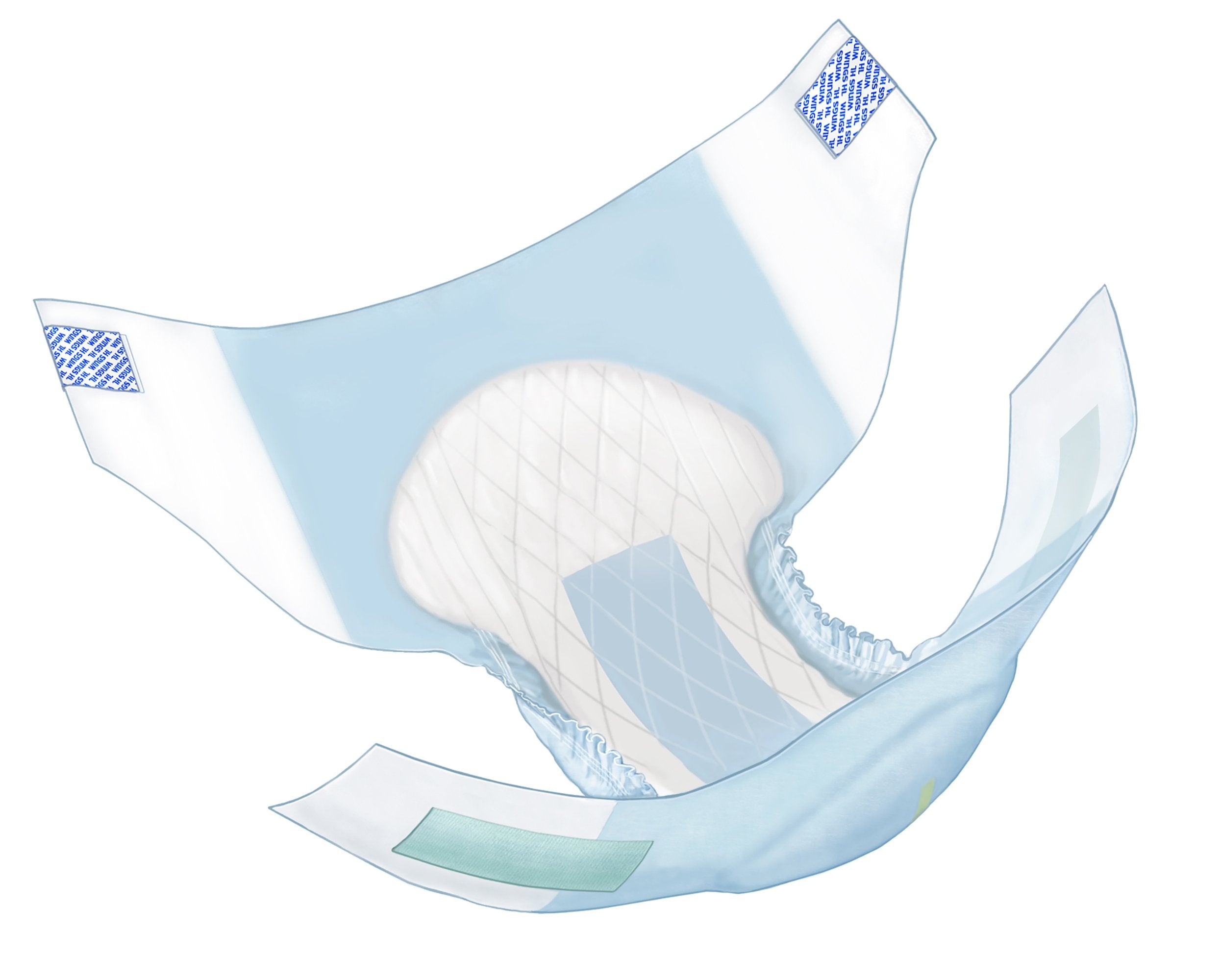 Unisex Adult Incontinence Brief Wings Ultra Large Disposable Heavy Absorbency, Packaging Type- Case