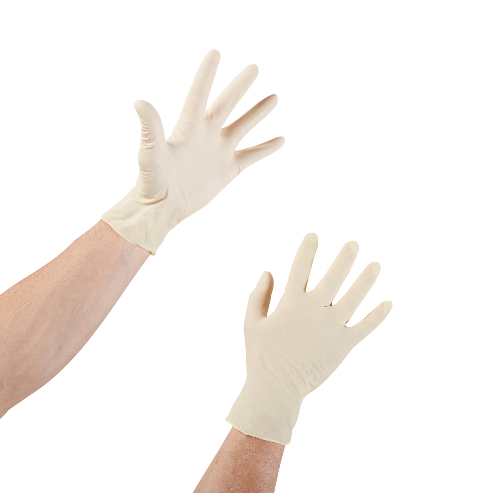 exam glove mckesson confiderm x large nonsterile latex standard cuff length smooth ivory not rated packaging type box