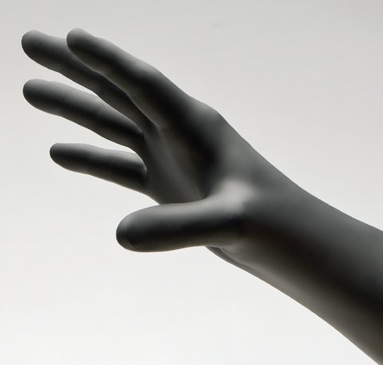Exam Glove NitriDerm Ultra Black X Small NonSterile Nitrile Standard Cuff Length Textured Fingertips Black Chemo Tested / Fentanyl Tested