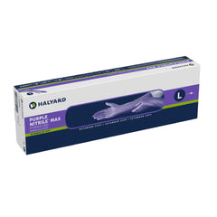 Exam Glove Purple Nitrile Max Large NonSterile Nitrile Extended Cuff Length Fully Textured Purple Not Rated