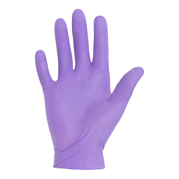 Exam Glove Purple Nitrile Xtra Small Sterile Pair Nitrile Extended Cuff Length Textured Fingertips Purple Chemo Tested