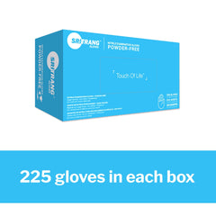 exam glove touch of life x large nonsterile nitrile textured fingertips black chemo tested packaging type box