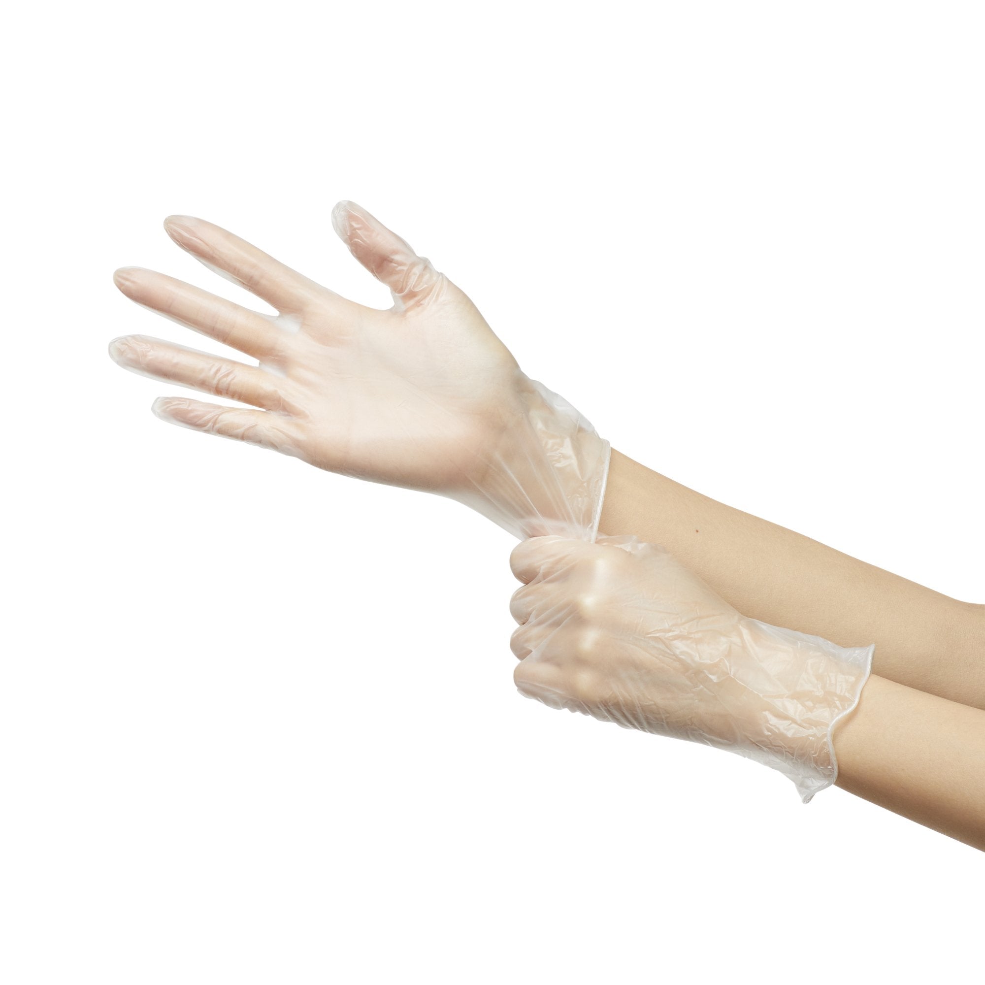 exam glove trilon small nonsterile vinyl standard cuff length smooth clear not rated with prop 65 warning packaging type box