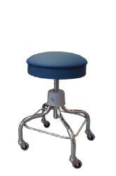 Exam Stool Screw Shaft, Spin Lift 2 Inch Double Ball Bearing Casters, 4 Casters Black