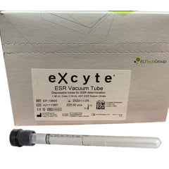 Excyte Vacuum Tube Venous Blood Collection Tube Sodium Citrate Additive 1.36 mL Conventional Closure Plastic Tube