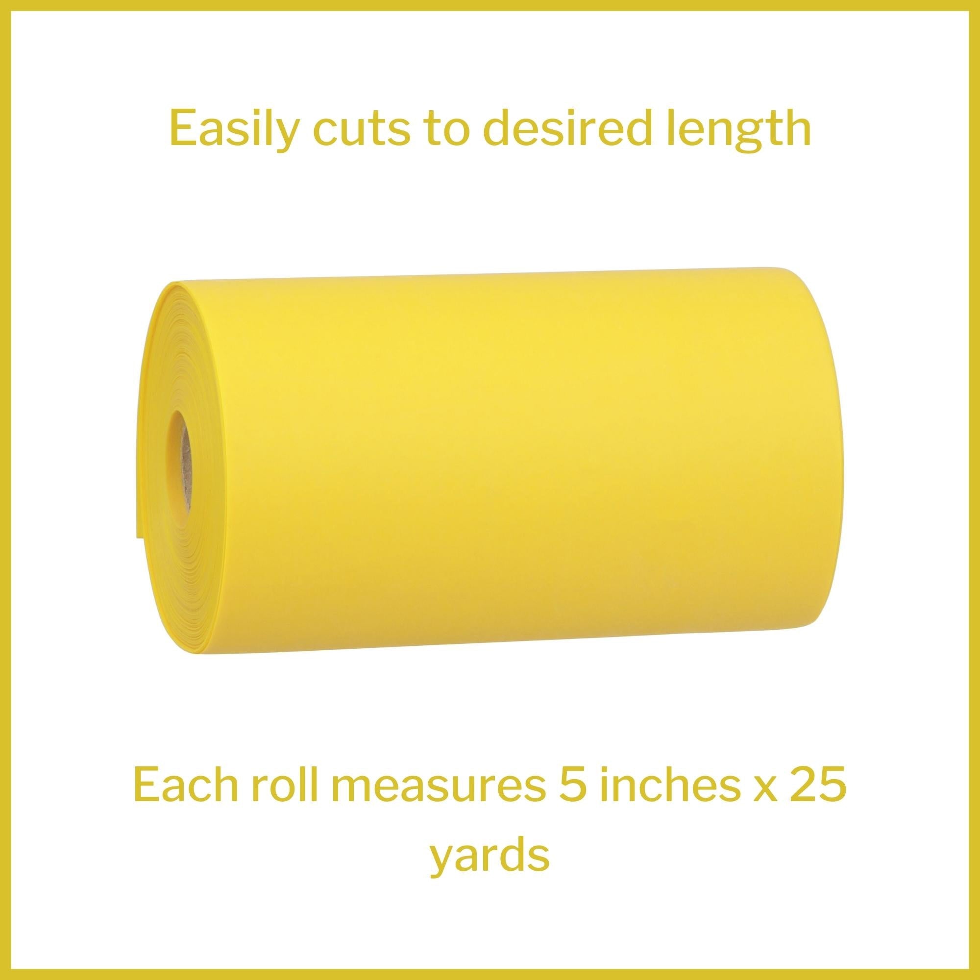 Exercise Resistance Band McKesson CanDo Yellow 5 Inch X 25 Yard X-Light Resistance, Packaging Type- Each