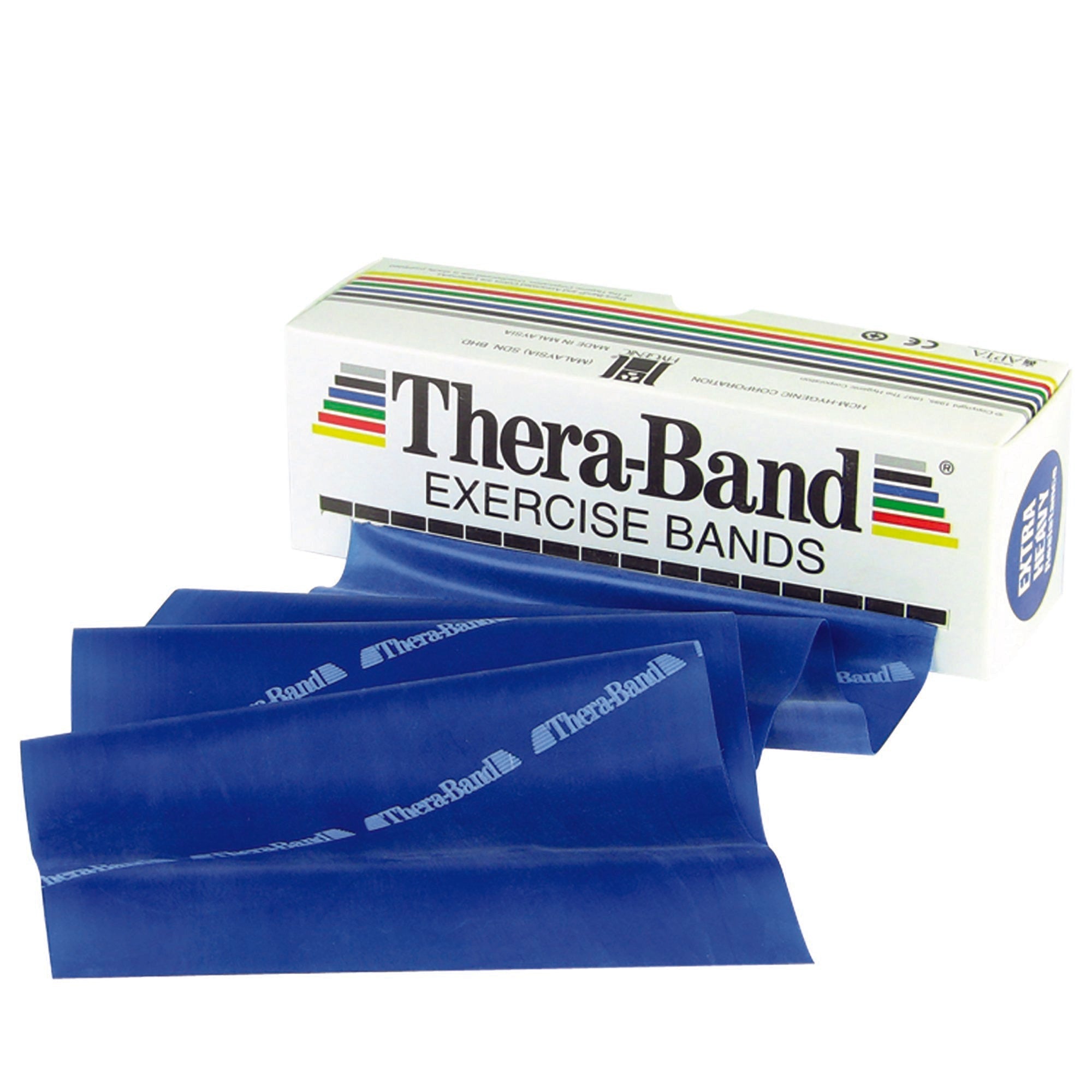 Exercise Resistance Band TheraBand Blue 5 Inch X 6 Yard Heavy Resistance