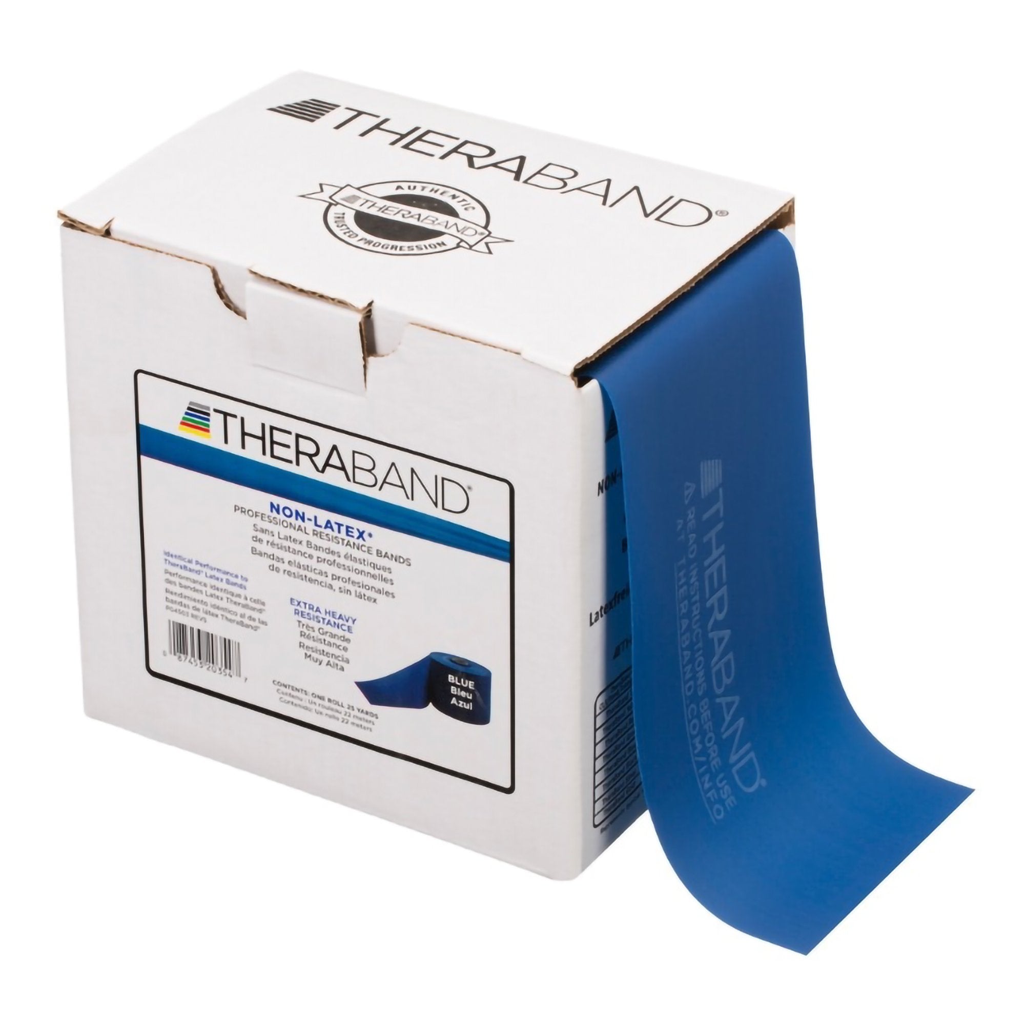 Exercise Resistance Band TheraBand Blue 6 Inch X 25 Yard X Heavy Resistance