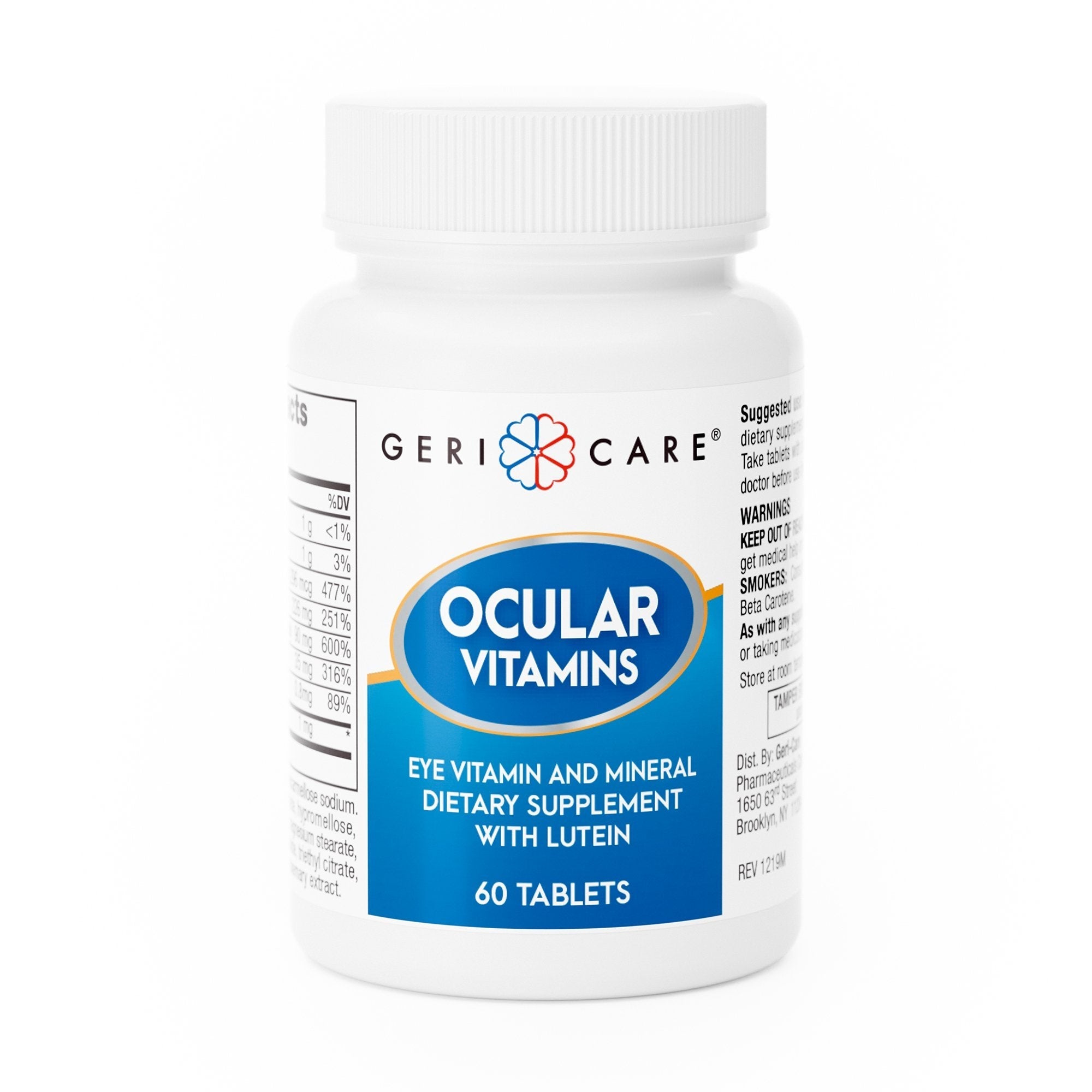 Eye Vitamin Supplement Geri Care Vitamin A / Ascorbic Acid / Vitamin E 14,320 IU   226 mg   200 IU Strength Tablet 60 per Bottle