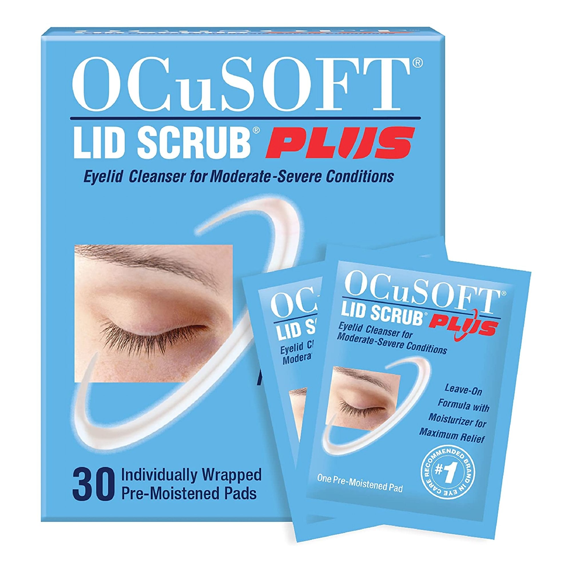 Eyelid Cleanser OCuSOFT Lid Scrub Plus 30 per Box Wipe