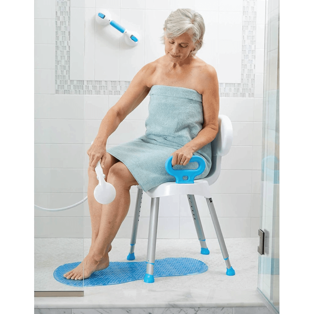 ez bath and shower seat with handles carex