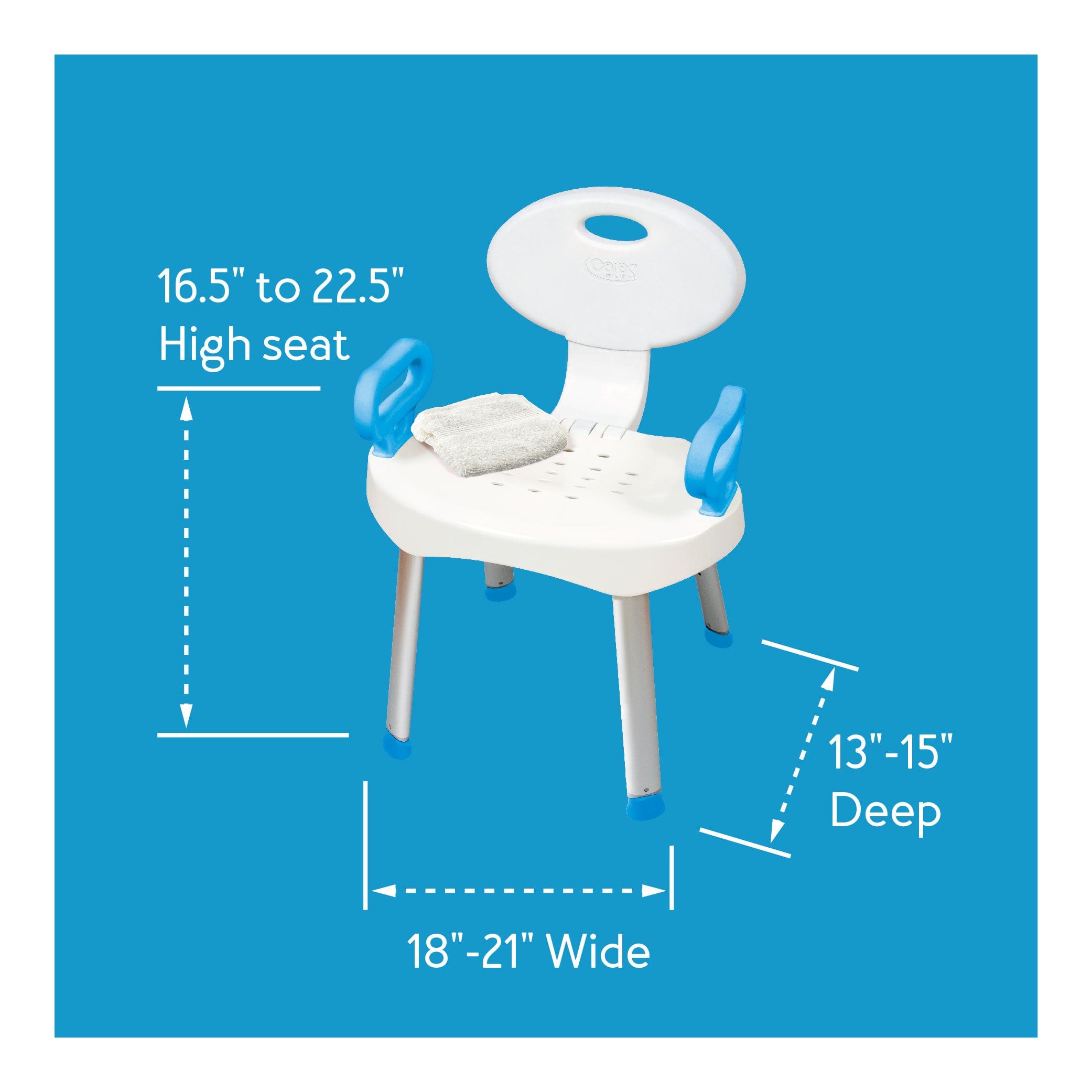 ez bath and shower seat with handles carex