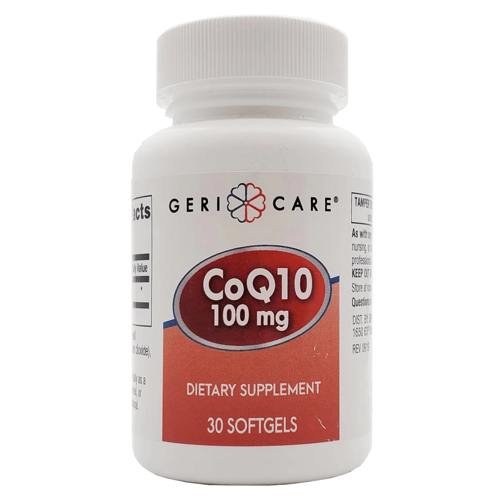 Vitamin Supplement Geri-Care Coenzyme Q-10 100 mg Strength Softgel 30 per Bottle, Packaging Type- Case