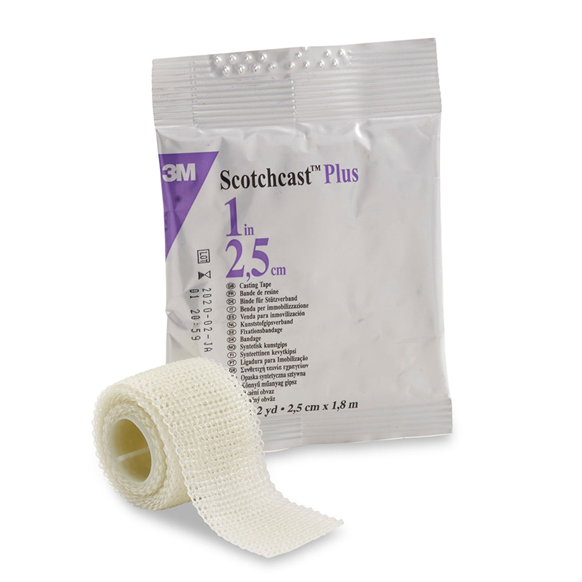 Cast Tape 3M Scotchcast Plus 1 X 72 Inch Fiberglass / Resin White 1 X 72 Inch | White · Box of 10
