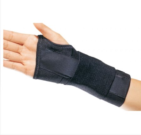 Wrist Brace ProCare® CTS Contoured Aluminum / Cotton / Elastic Left Hand Black X-Large