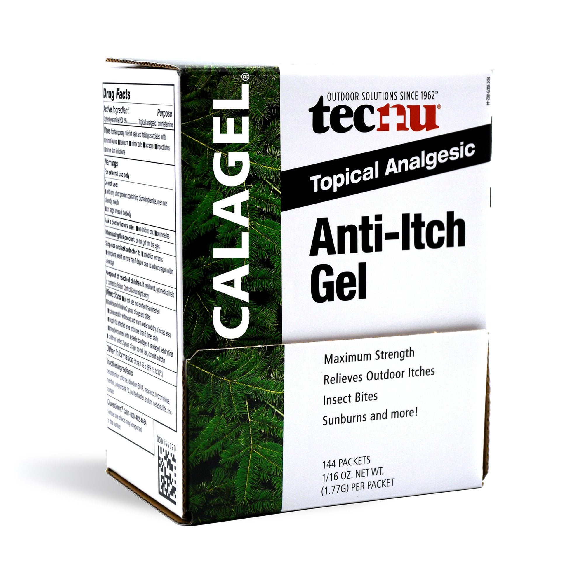 Itch Relief Calagel 0.15% - 2% - 0.215% Strength Gel 1/32 oz., Packaging Type- Box