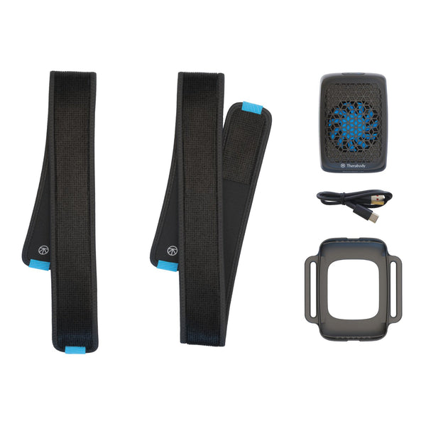 Cold / Heat Therapy Device RecoveryTherm Cube General Purpose Portable Device: 2-1/5 X 3-1/10 X 4-2/5 Inch / Case: 21-7/10 X 43-3/10 X 46 Inch / Long Strap: 39-2/5 Inch Length / Short Strap: 19-3/5 Inch Length