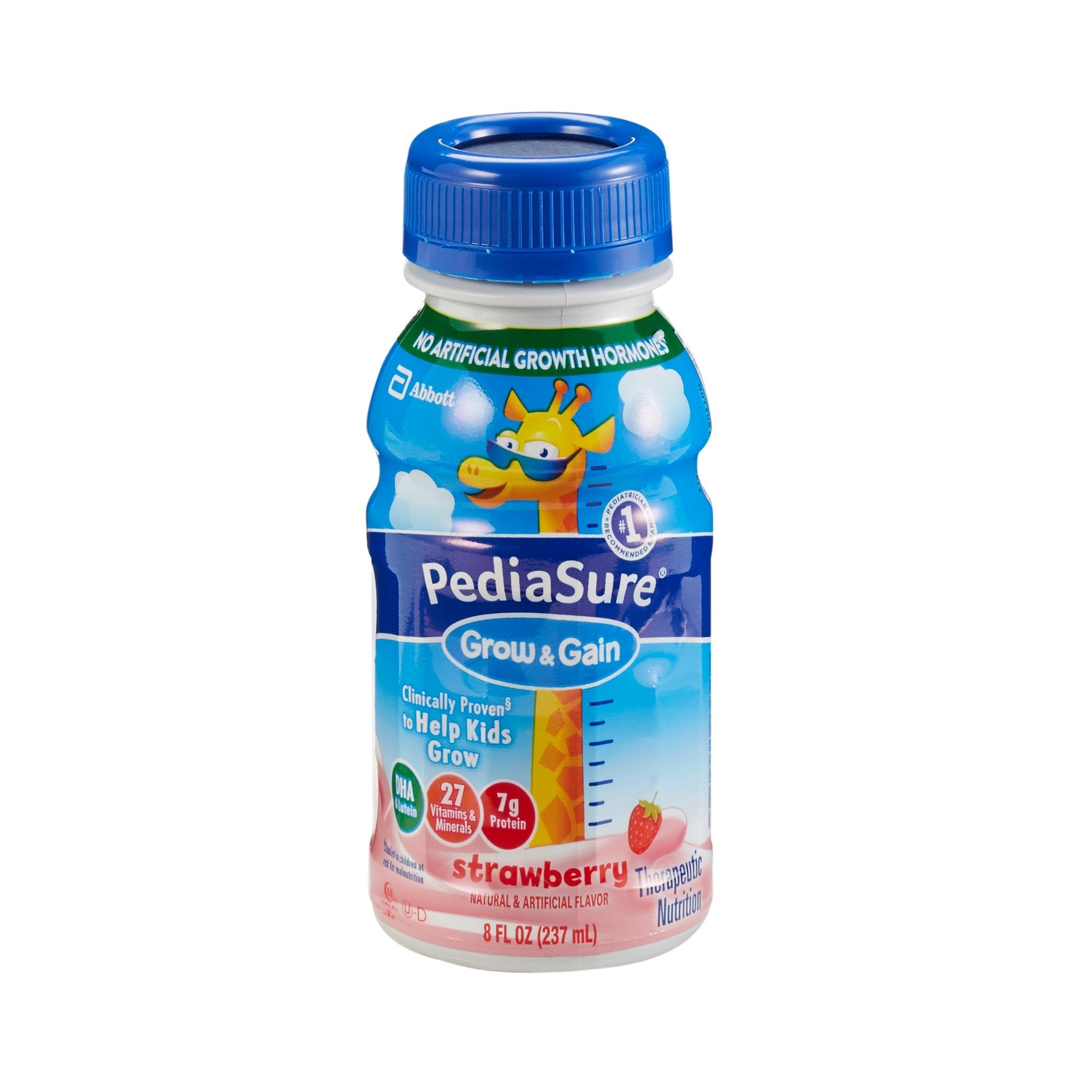 Pediatric Oral Supplement PediaSure Grow & Gain Shake Strawberry Flavor 8 oz. Bottle Liquid Calories