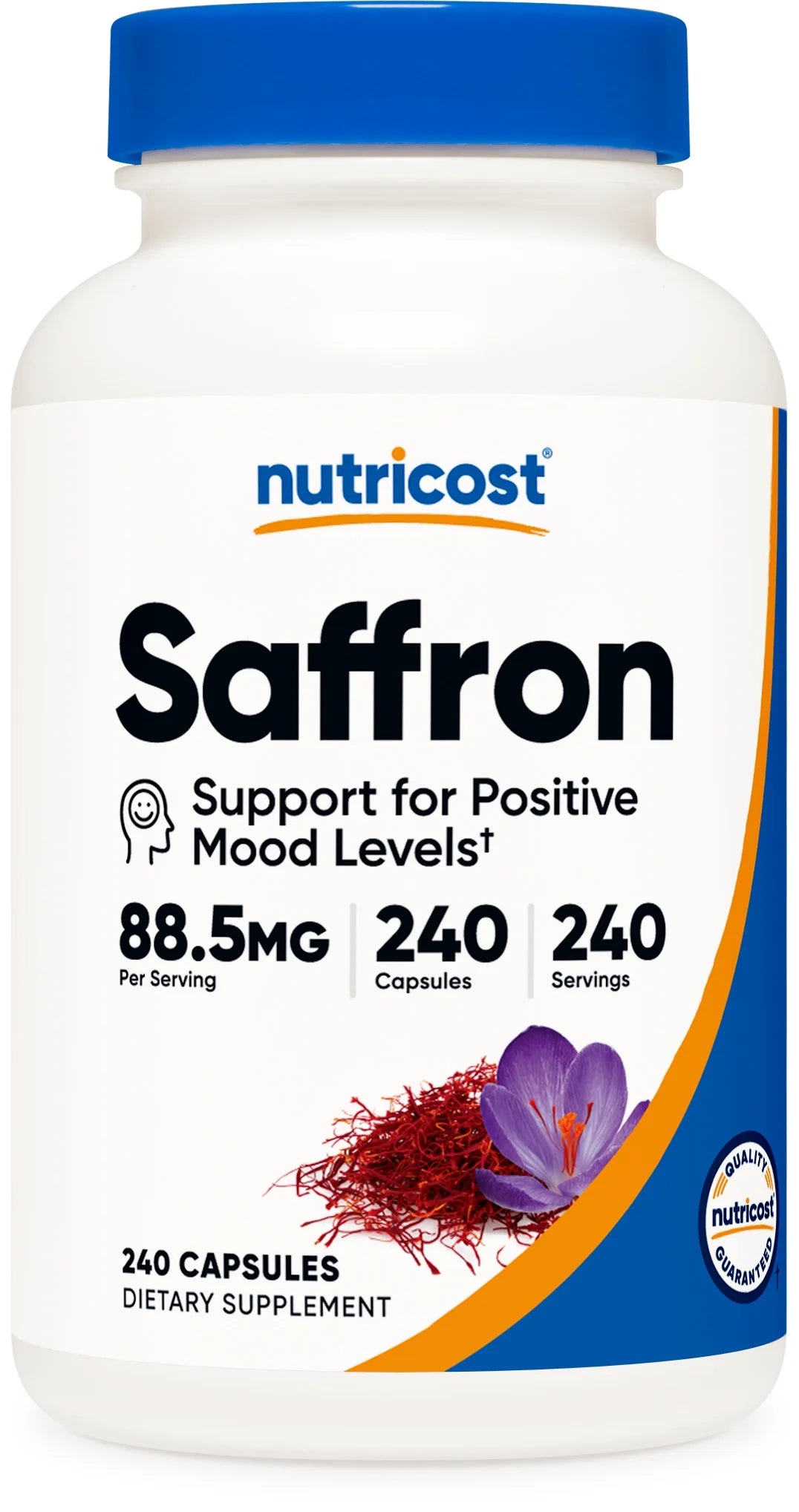 Saffron Extract 88.5Mg, 240 Capsules - Veggie Caps, Non-Gmo Supplement