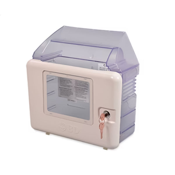 Sharps Container Cabinet / Wall Enclosure Wall Mount Locking,Packaging Type- Each Default Title