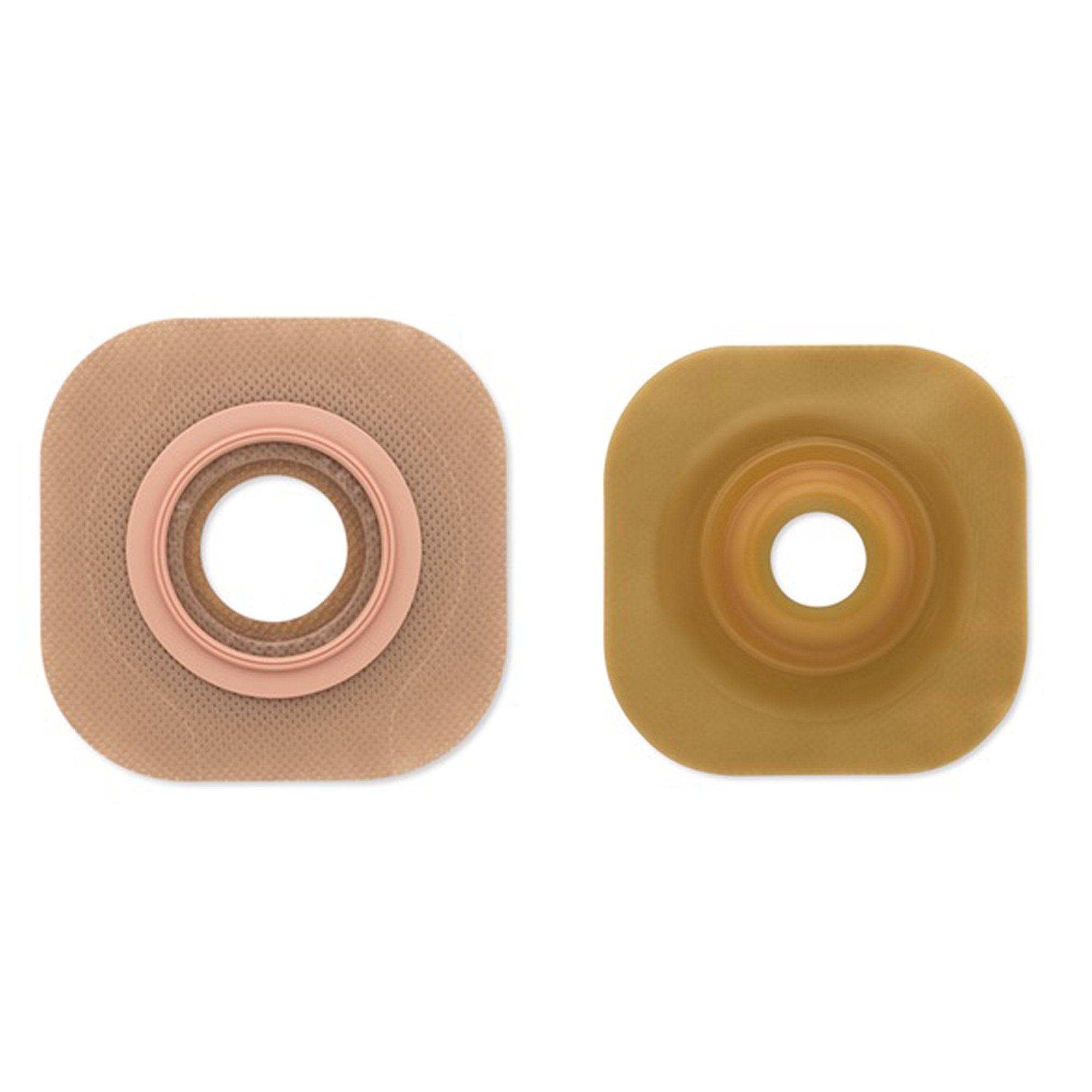 Ostomy Barrier FlexWear Precut, Standard Wear Without Tape 44 mm Flange Green Code System Hydrocolloid 1 Inch Opening