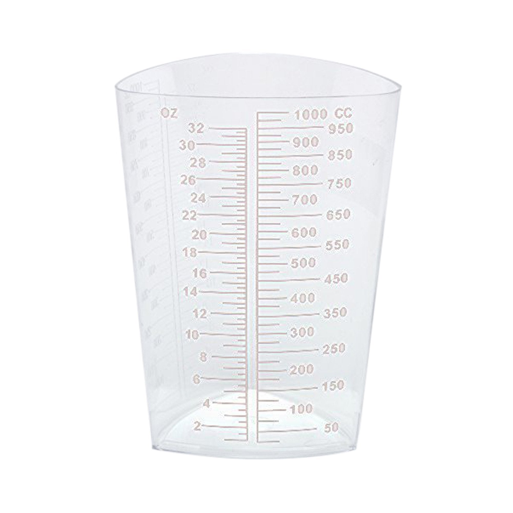 Graduated Beaker Oakridge Products Pathology Container Polypropylene 1,000 mL (32 oz.), Packaging Type- Case