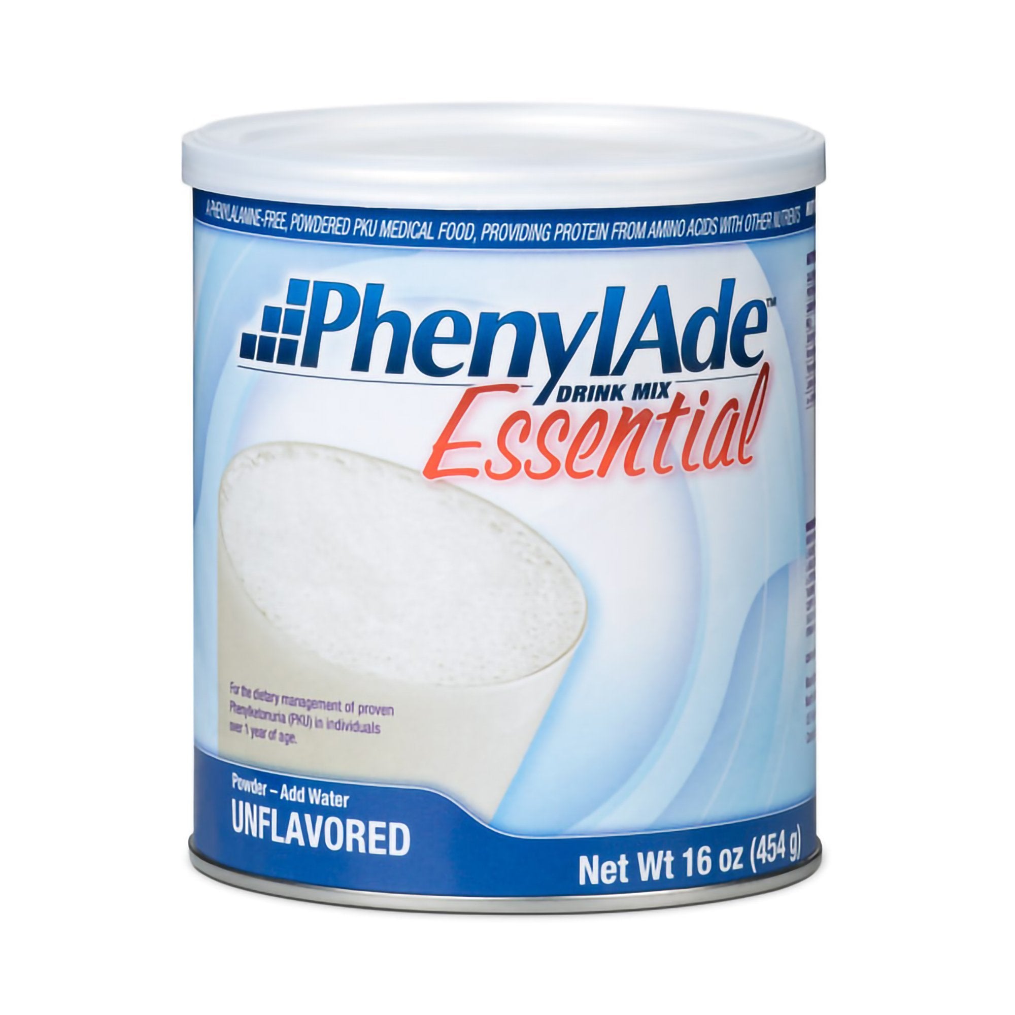 Oral Supplement PhenylAde® Essential Unflavored Powder 16 oz. Can