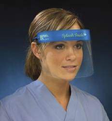 Face Shield Kit Splash Shield lite One Size Fits Most Half Length Anti fog Disposable NonSterile