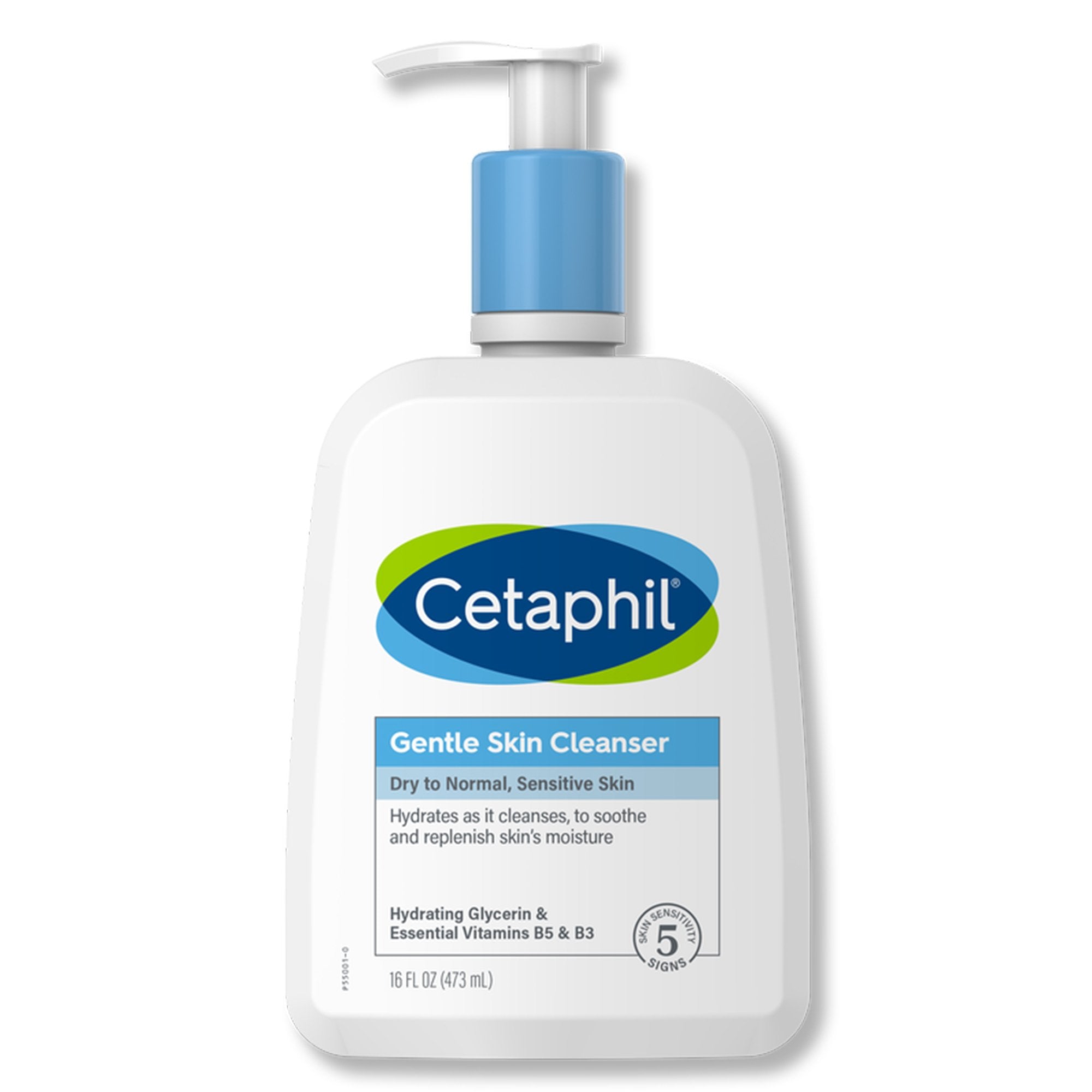 Facial Cleanser Cetaphil Gentle Skin Cleanser Lotion 16 oz. Pump Bottle Unscented